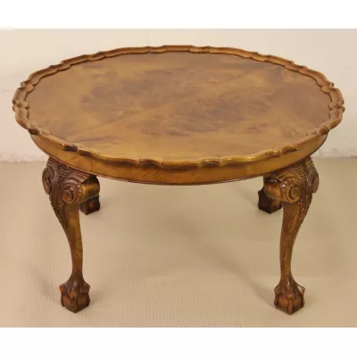 Antiker Art Deco Sofatisch Nussbaum Couchtisch englisch 1920