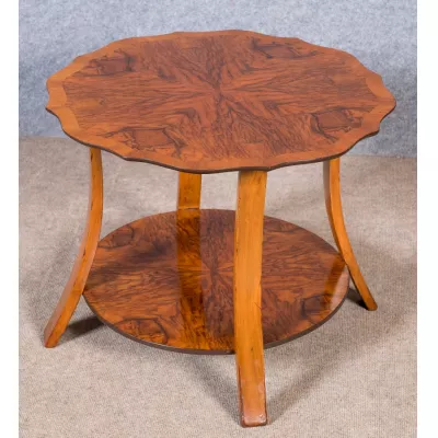 Art Deco Sofatisch Nussbaum Kaffeetisch original antik ca 1920