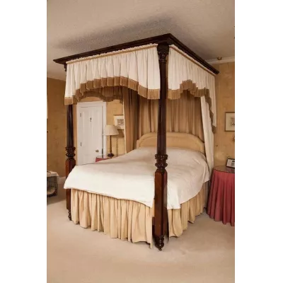 William IV. Englisches Antikes Mahagoni Himmelbett ca. 1850