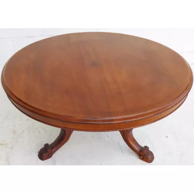Viktorianischer antiker Mahagoni Couchtisch Sofatisch ca 1850