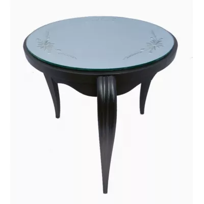 Art Deco Beistelltisch Ebenholz französisch original antik ca 1930