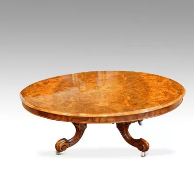 Viktorianischer Nussbaum Couchtisch Sofatisch antik englisch 1860