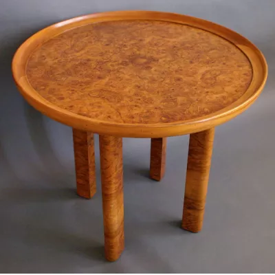 Art Deco Nussbaum Sofatisch Kaffeetisch antik ca 1930