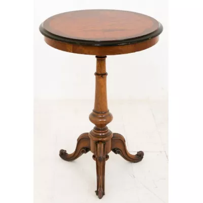 Viktorianischer Nussbaum Beistelltisch antik englisch ca 1860