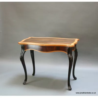 Viktorianischer antiker Beistelltisch Massivholz englisch ca 1880