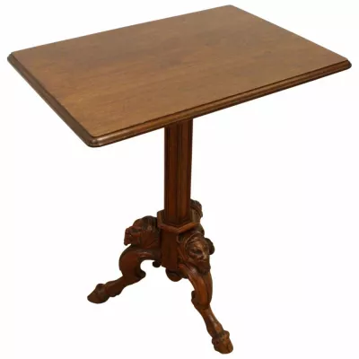 Viktorianischer Nussbaum Beistelltisch original antik ca. 1890