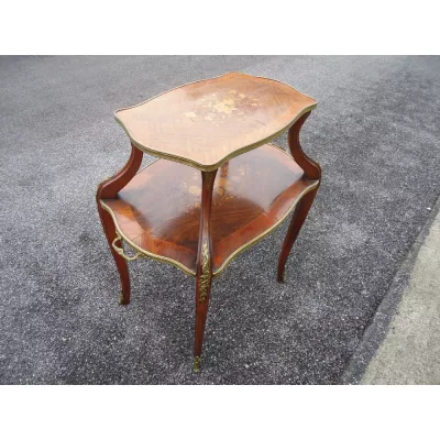 Französischer Kingwood Beistelltisch Etagere antik 19. Jh