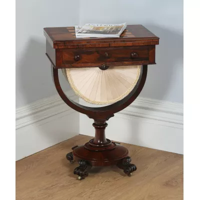 William IV. Antiker Englischer Palisander Ahornholz Schachspieltisch ca. 1830