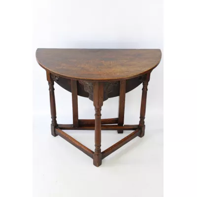 Edwardianischer Eichen Beistelltisch original antik ca 1910