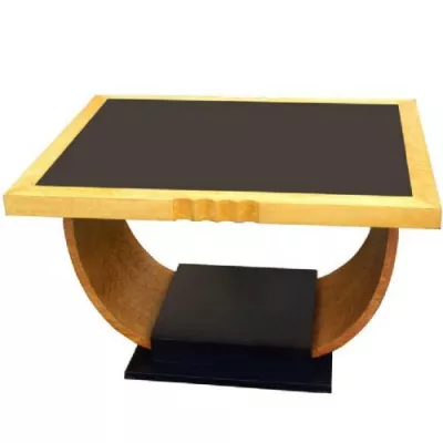 Antiker englischer Art Deco Sofatisch Ahorn ca 1930