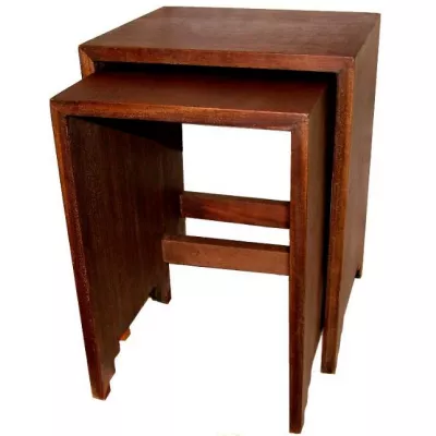 Antike Art Deco Beistelltische Mahagoni englisch ca 1930