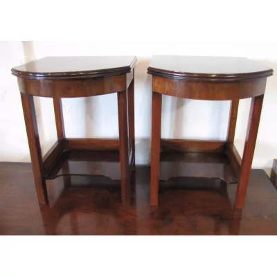 Antike Art Deco Beistelltische Nussbaum britisch ca 1930