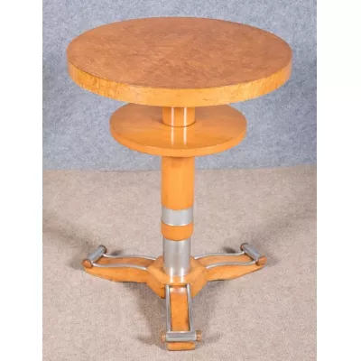 Französischer Art Deco Beistelltisch Ahorn original antik ca 1920