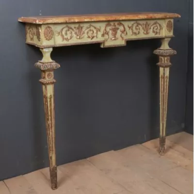 Italienischer Beistelltisch Massivholz Konsolentisch original antik 1790