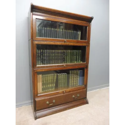 Englisches Eichen Bücherregal original antik ca 1910