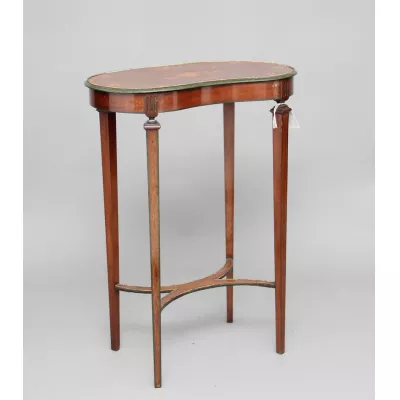 Antiker edwardianischer Beistelltisch Mahagoni britisch ca 1890