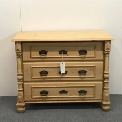 Antike englische Weichholz Kommode ca 1920