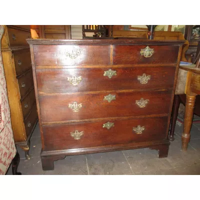 Georgianische britische Kommode Eiche antik ca 1760