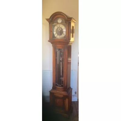 Antike Englische Westminster Eiche Standuhr ca. 1920