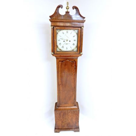 Antike Englische Ulmen Standuhr grandfather clock ca. 1800