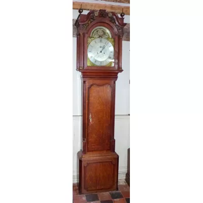 Antike Mahagoni Eiche Standuhr englisch ca. 18. Jh.