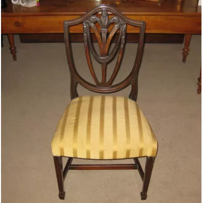 6 Edwardianische Antike Englische Esszimmerstühle ca. 1910