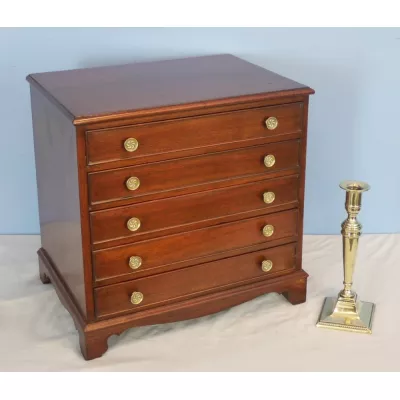 Viktoranische Antike Miniatur Mahagoni Kommode ca. 1860