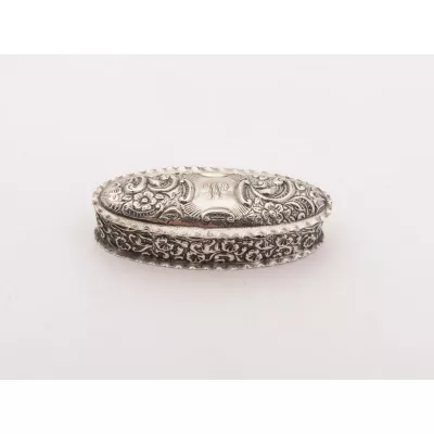 Edwardianische englische Silber Schnupftabak Dose antik 1903
