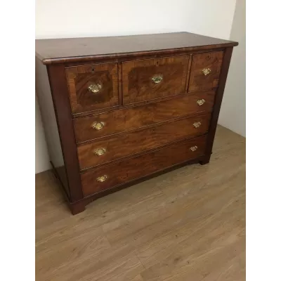 Englische original antike Kommode Nussbaum 19. Jh
