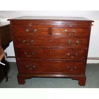 Georgianische Eichen Kommode original antik 18. Jh