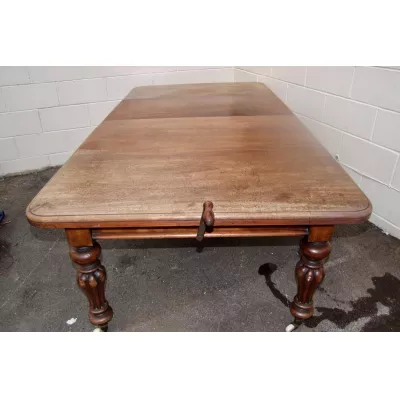 Antiker Englischer Mahagoni ausziehbarer Esstisch ca. 19. Jh.