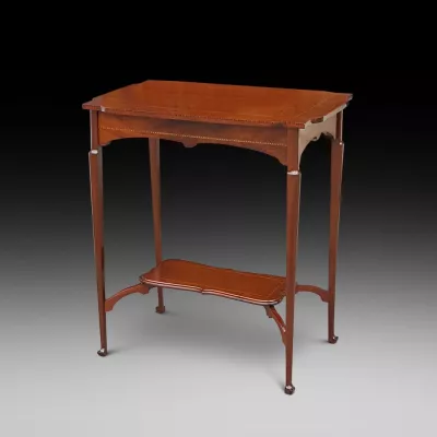 Edwardianischer Mahagoni Beistelltisch original antik ca 1890