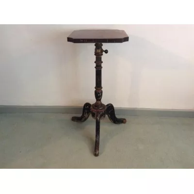 Antiker italienischer Beistelltisch Massivholz lackiert 19. Jh