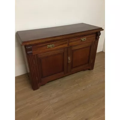 Antikes Englisches Nussbaum Sideboard ca. 1890
