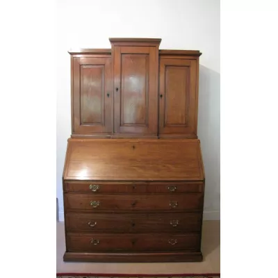 Antiker Eichen Aufsatzsekretär Bureau Bookcase englisch 19. Jh