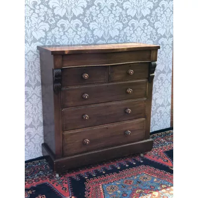 Viktorianische Kommode Mahagoni original antik ca 1850