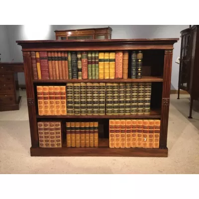 Antiker englischer Mahagoni Regency Bücherschrank ca 1820