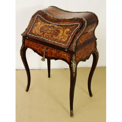 Französischer Palisander Sekretär original antik ca 1880