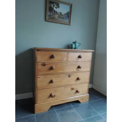 Antike viktorianische Weichholz Kommode Kiefer englisch ca 1890