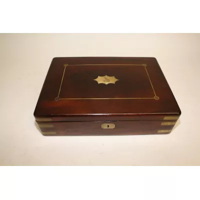 Antike englische Mahagoni Schatulle Kiste original ca 1800