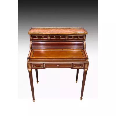 Französische Mahagoni Schreibtisch original antik 19. Jh