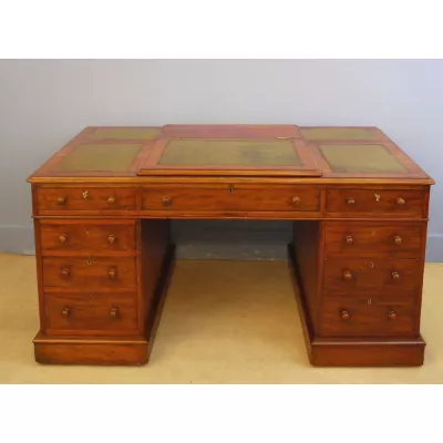 Britischer Mahagoni Schreibtisch original antik ca 1850