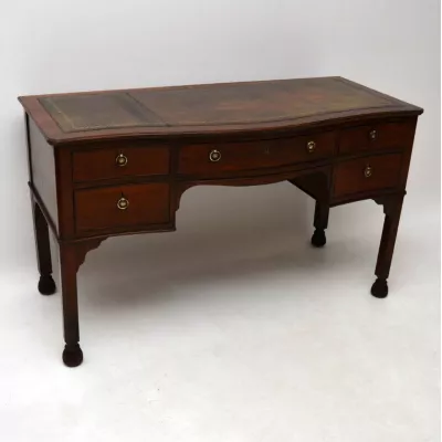 Antiker viktorianischer Mahagoni Schreibtisch englisch ca 1890