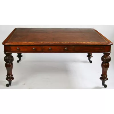 Antiker original englischer Mahagoni Schreibtisch 19. Jh