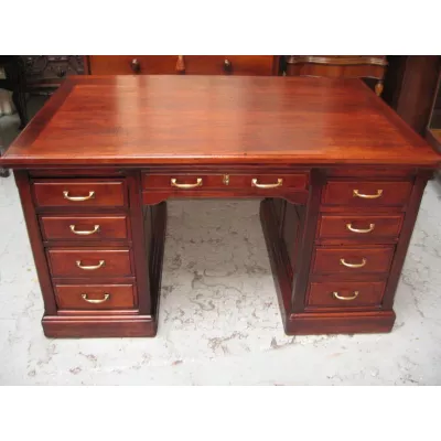 Antiker englischer Mahagoni Schreibtisch ca 1920