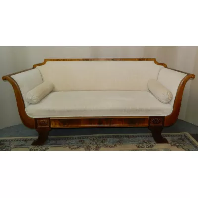 Antikes Englisches Biedermeier Mahagoni Sofa ca. 1890
