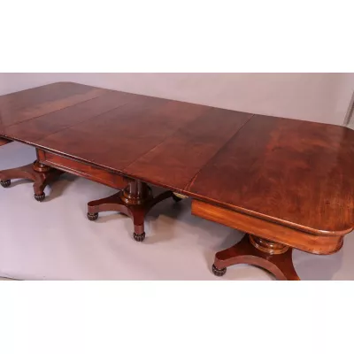 Georgianischer antiker Esstisch Mahagoni englisch ca 1830