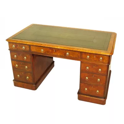 Antiker Nussbaum Schreibtisch original britisch ca 1860