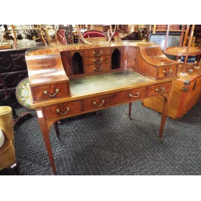 Britischer Mahagoni Schreibtisch original antik ca 1890