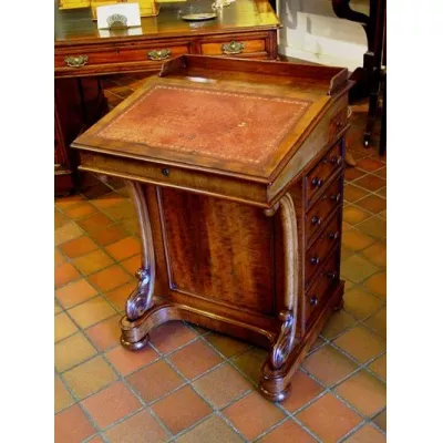 Georgianischer Davenport Schreibtisch Mahagoni antik ca 1830
